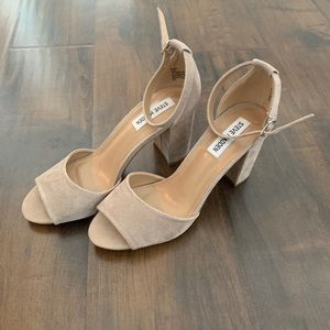 Steve Madden Nude Block Heels